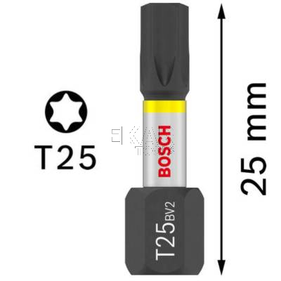 Bit udarowy T25 25mm BOSCH PRO Impact 2607002806 1szt. - zdjęcie nr 2