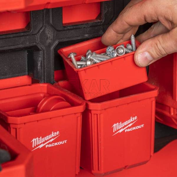 Pojemniki organizer 10x10 cm Milwaukee PACKOUT 4932480698 2szt. - zdjęcie nr 2