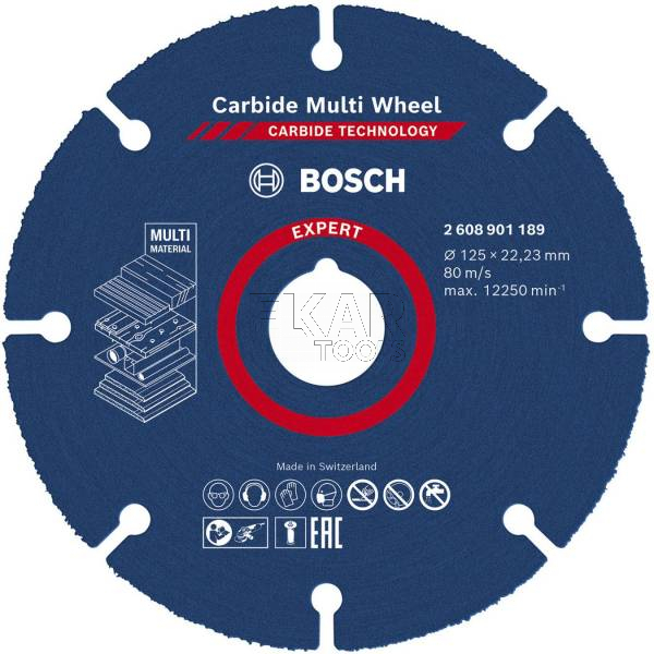 Tarcza tnąca EXPERT Carbide Multi Wheel 125 mm - zdjęcie nr 2