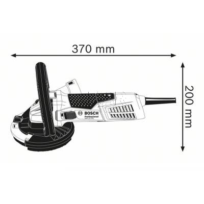 Szlifierka do betonu BOSCH GBR 15 CAG 0601776001 125mm 1500W + L-BOXX + tarcza - zdjęcie nr 3