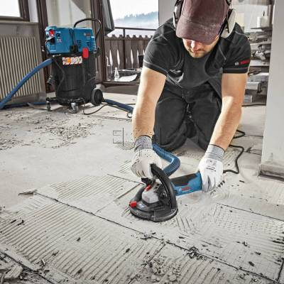 Szlifierka do betonu BOSCH GBR 15 CAG 0601776001 125mm 1500W + L-BOXX + tarcza - zdjęcie nr 4