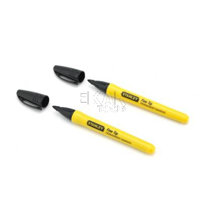 Zestaw 2 czarnych markerów budowlanych Stanley FINE TIP 0-47-316 - zdjęcie nr 3