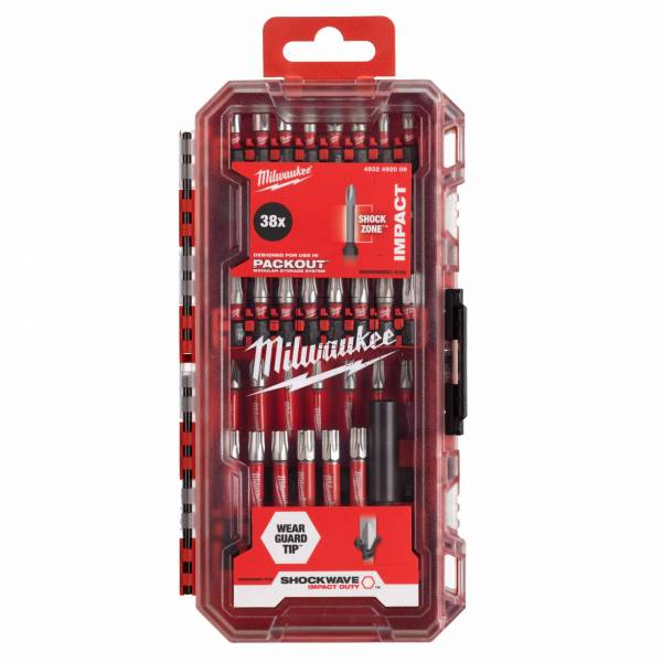 Zestaw bitów udarowych SHOCKWAVE Milwaukee 38 szt. 4932492009 - zdjęcie nr 2