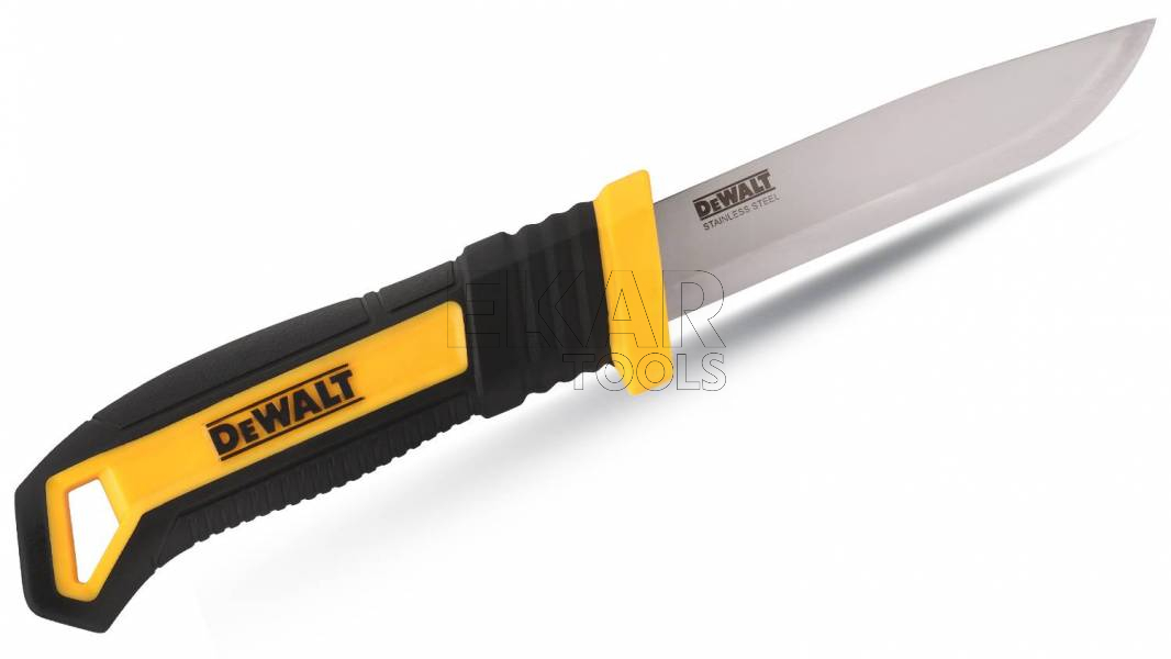 Nóż ze stalowym ostrzem stałym 90mm DeWalt DWHT1-10354 - zdjęcie nr 2