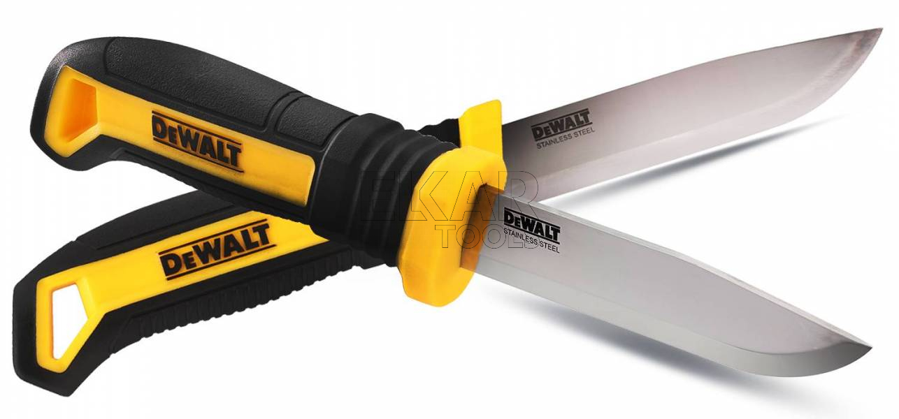 Nóż ze stalowym ostrzem stałym 90mm DeWalt DWHT1-10354 - zdjęcie nr 4