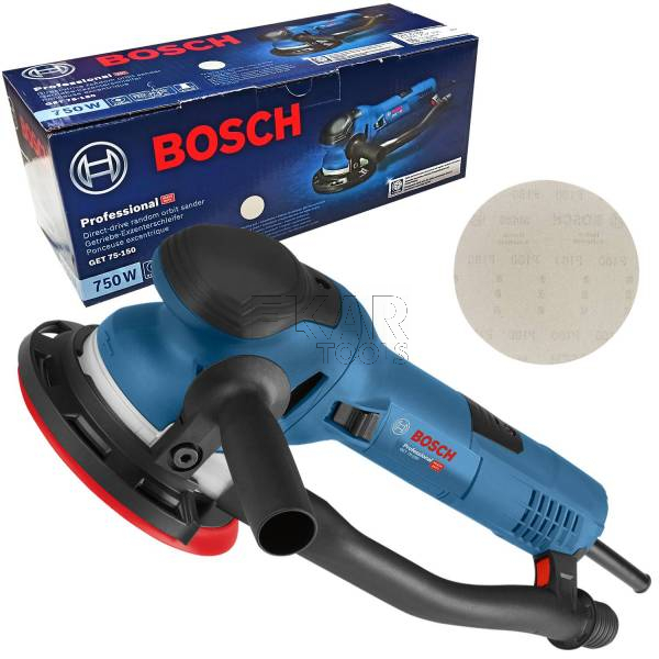 Szlifierka mimośrodowa BOSCH GET 75-150 0601257100 150mm 750W + osprzęt