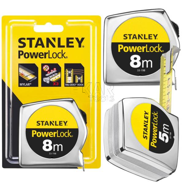 Miara zwijana 8mx25mm metalowa PowerLock Stanley 1-33-198