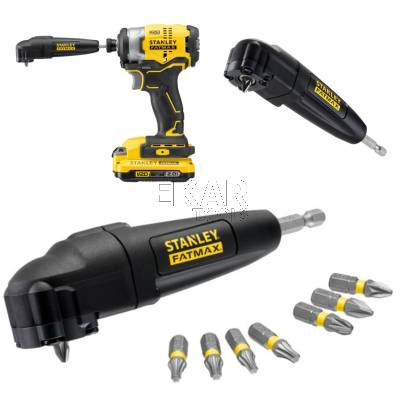 Nasadka adapter przystawka kątowa + 9 bitów STANLEY STA88582-XJ - zdjęcie nr 2