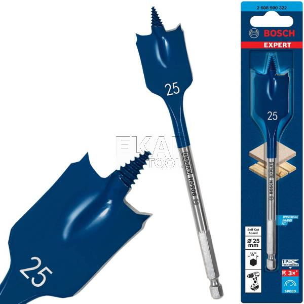 Wiertło łopatkowe 25x152mm BOSCH EXPERT Self Cut Speed 2608900322