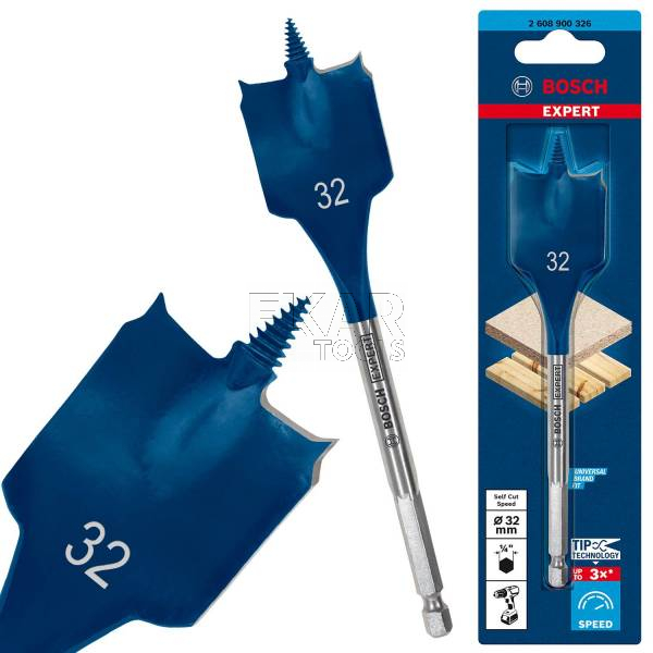 Wiertło łopatkowe 32x152mm BOSCH EXPERT Self Cut Speed 2608900326