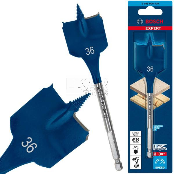 Wiertło łopatkowe 36x152mm BOSCH EXPERT Self Cut Speed 2608900328