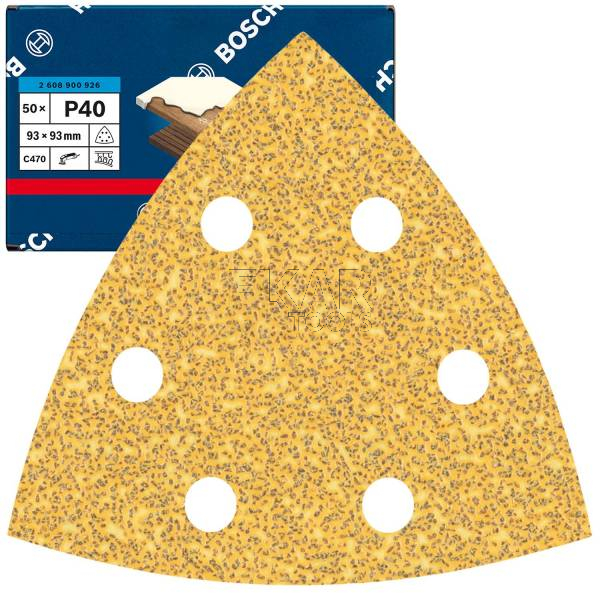 Papier ścierny EXPERT do szlifierek delta 93mm G40 2608900926