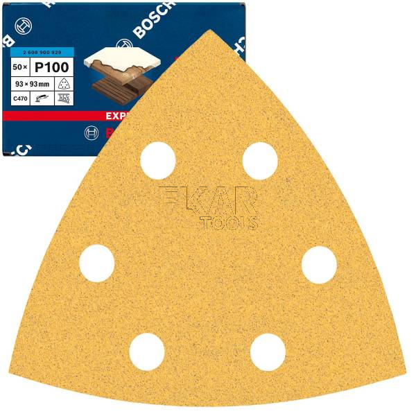 Papier ścierny EXPERT do szlifierek delta 93mmG100 2608900929