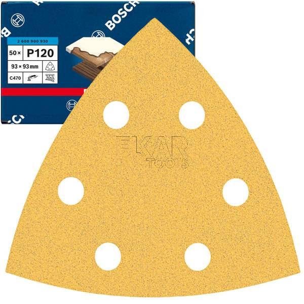 Papier ścierny EXPERT do szlifierek delta 93mmG120 2608900930