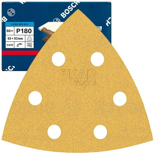 Papier ścierny EXPERT do szlifierek delta 93mmG180 2608900931