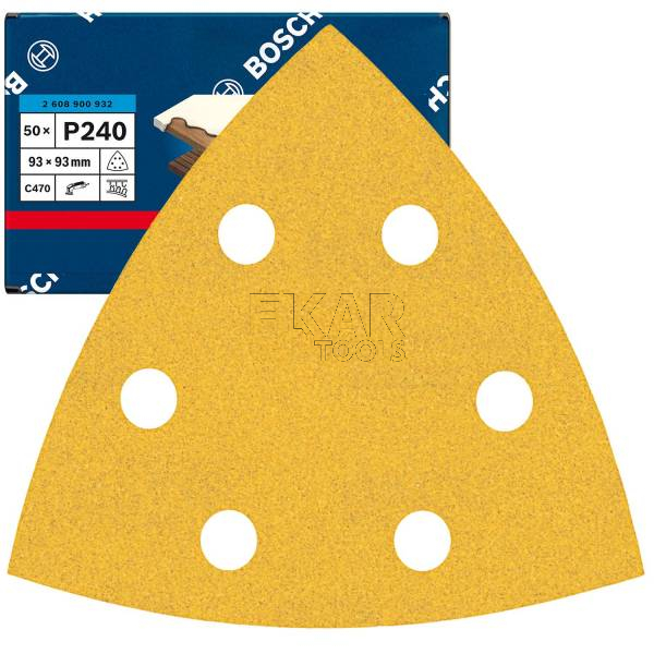 Papier ścierny EXPERT do szlifierek delta 93mm G240 2608900932