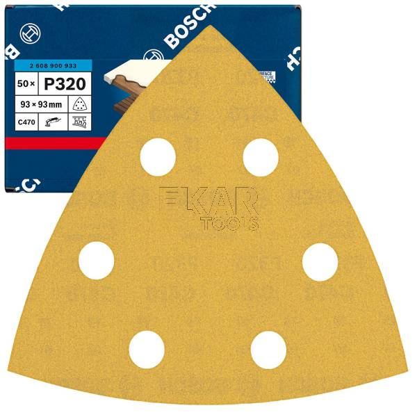 Papier ścierny EXPERT do szlifierek delta 93mmG320 2608900933