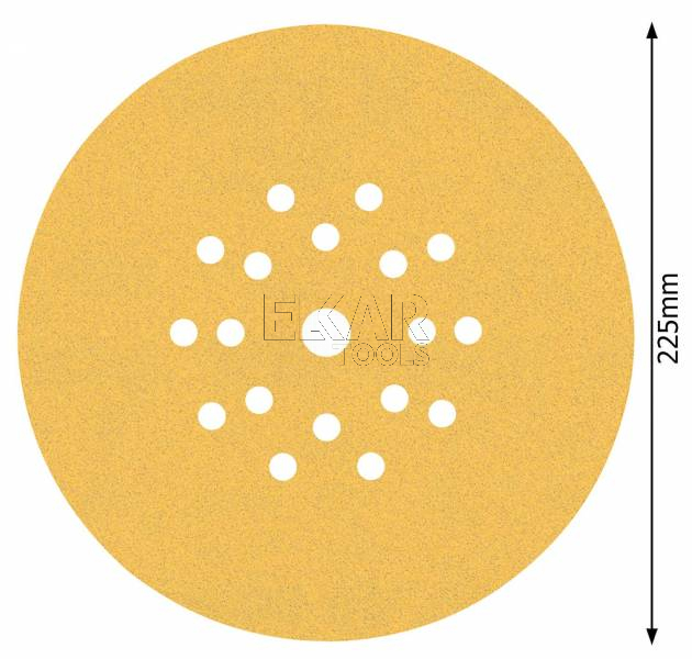 PAPIER ŚCIERNY RZEP dysk BOSCH 225mm P120 ŻYRAFA 2608901150 - zdjęcie nr 4