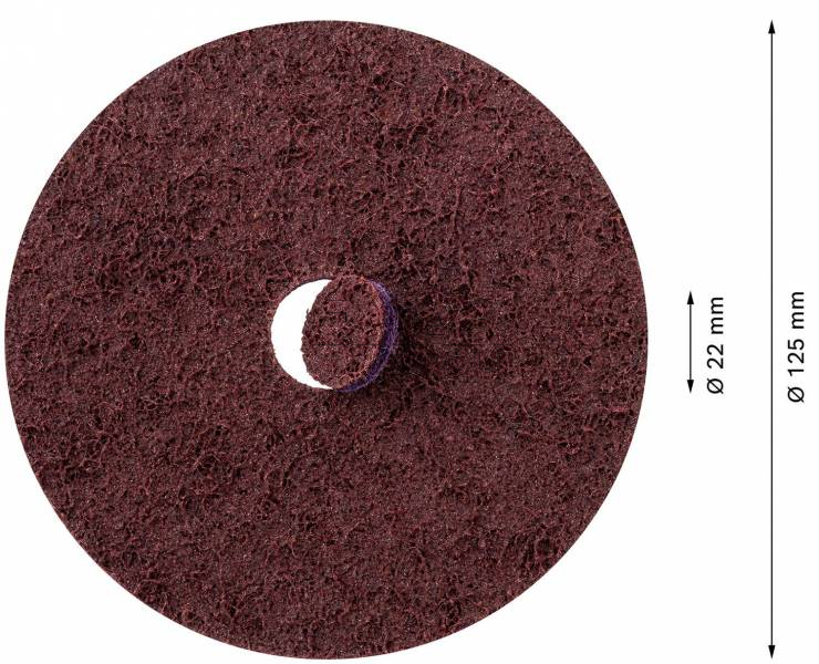 Tarcza polerska na rzep do metalu 125mm 1szt. BOSCH Expert N477 SCM 2608901270 - zdjęcie nr 3