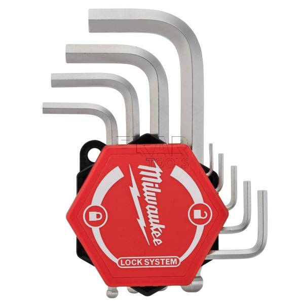 Zestaw 9 krótkich kluczy sześciokątnych HEX z kulką Milwaukee 4932492399 - zdjęcie nr 3