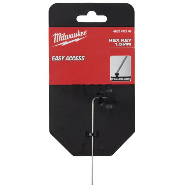 Klucz sześciokątny HEX z kulką HEX 1,5mm Milwaukee 4932492409 - zdjęcie nr 3