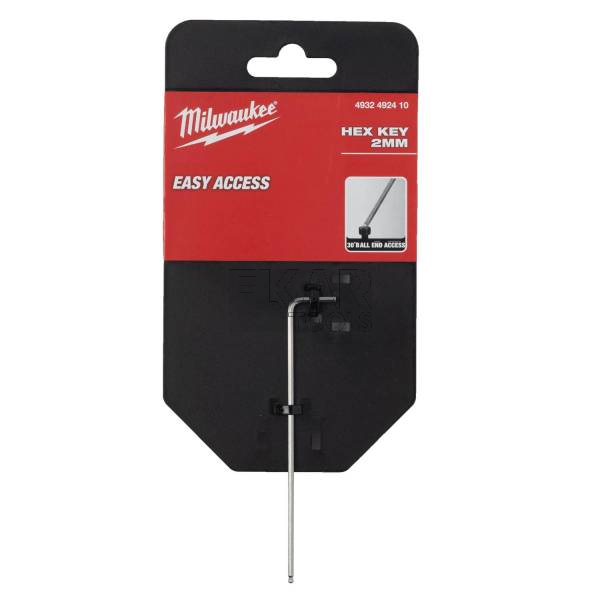 Klucz sześciokątny HEX z kulką HEX 2mm Milwaukee 4932492410 - zdjęcie nr 3