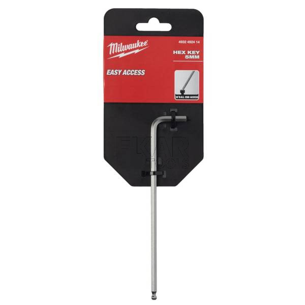 Klucz sześciokątny HEX z kulką HEX 5mm Milwaukee 4932492414 - zdjęcie nr 3