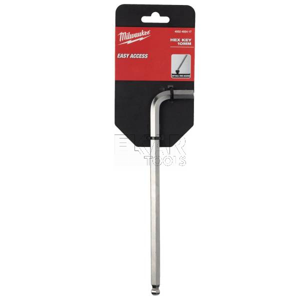 Klucz sześciokątny HEX z kulką HEX 10mm Milwaukee 4932492417 - zdjęcie nr 3