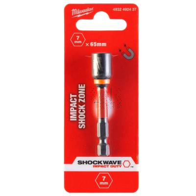 Nasadka udarowa magnetyczna HEX 7x65mm Milwaukee SHOCKWAVE 4932492437 - zdjęcie nr 3