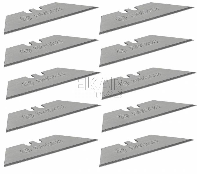 Ostrza nożyki trapezowe zapasowe do noża 10szt. Bosch 1600A016ZH - zdjęcie nr 3