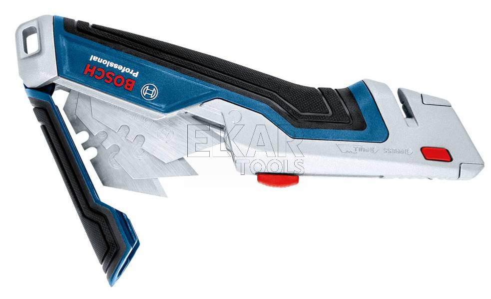 Nóż do wykładzin z wysuwanym ostrzem trapezowym BOSCH 1600A01V3H - zdjęcie nr 2