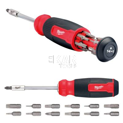 Uniwersalny wkrętak 14w1 z bitami TORX Milwaukee 4932492810 - zdjęcie nr 2