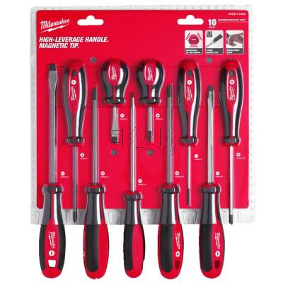 Zestaw 10 wkrętaków śrubokrętów PH PZ SL Milwaukee 4932471808 - zdjęcie nr 2