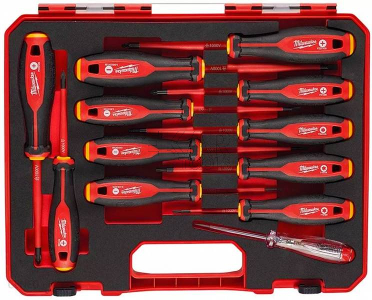 Zestaw wkrętaków izolowanych VDE Milwaukee - 12szt 4932479095 - zdjęcie nr 3