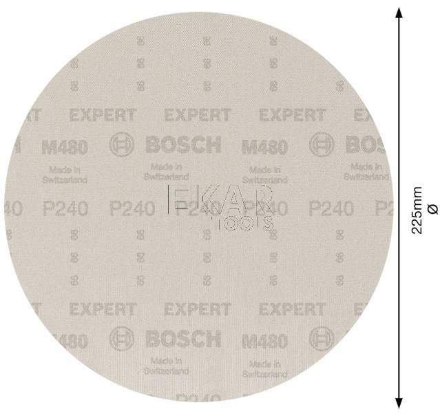 Siatka ścierna BOSCH EXPERT M480 225mm G240 2608900713 - zdjęcie nr 3