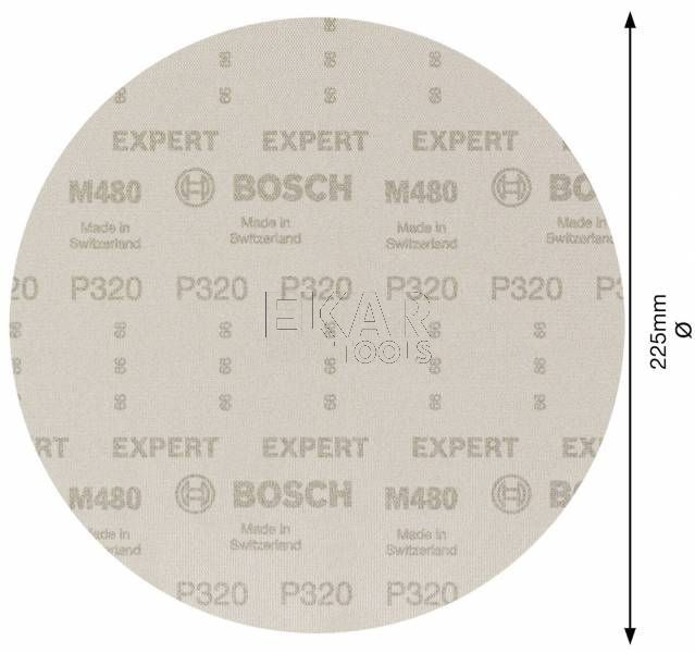 Siatka ścierna BOSCH EXPERT M480 225mm G320 2608900714 - zdjęcie nr 3