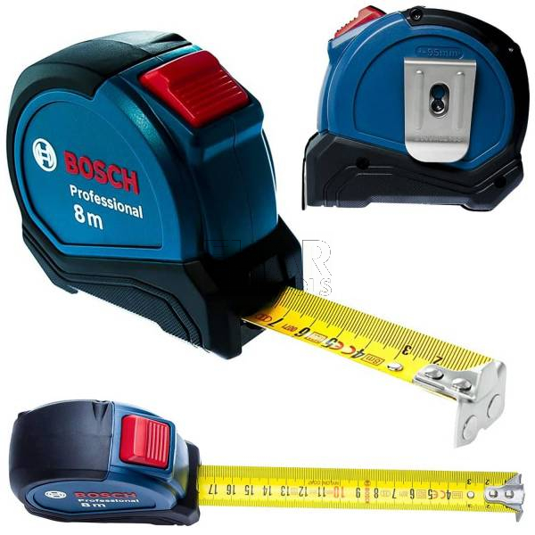 Miara zwijana taśma pomiarowa AUTOLOCK 8M BOSCH 1600A01V3S