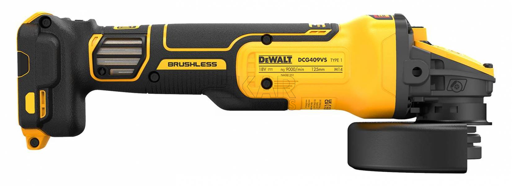 Szlifierka kątowa DeWalt DCG409VSN 125mm 18V XR - zdjęcie nr 4