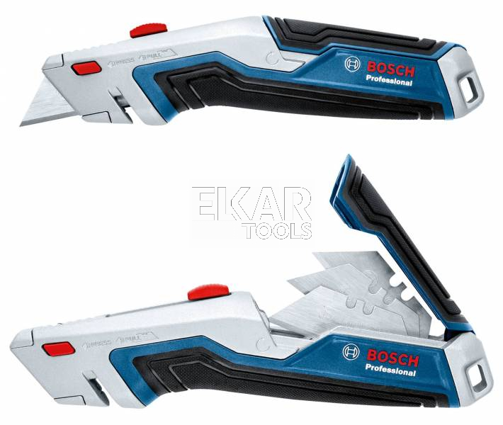 Zestaw narzędzi ręcznych: poziomica, miara, nożyk BOSCH 1600A027M3 - zdjęcie nr 3