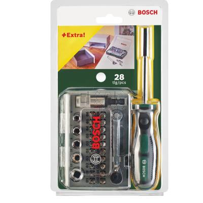Zestaw bitów i nasadek z grzechotką 28el. X-Line Bosch 2607017331 - zdjęcie nr 4