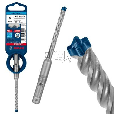 Wiertło udarowe SDS plus-7X 6x50x115mm BOSCH EXPERT 2608900071