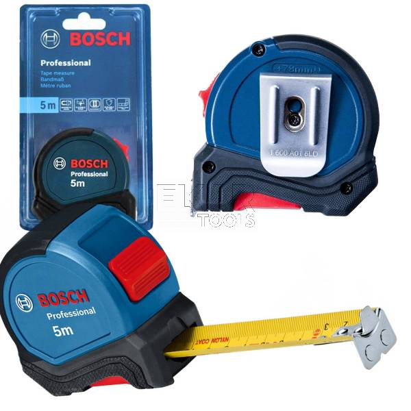 Miara zwijana taśma miernicza pomiarowa 5M BOSCH 1600A016BH
