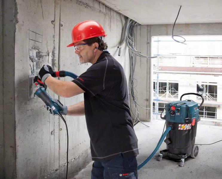 Odkurzacz przemysłowy na sucho i mokro BOSCH GAS 55 M AFC 06019C3300 1200W 55L - zdjęcie nr 2