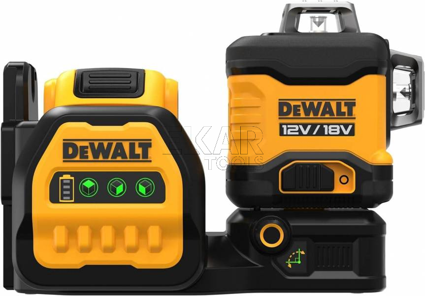 Laser krzyżowo-liniowy samopoziomujący zielony DeWalt DCE089D1G18 + osprzęt - zdjęcie nr 2