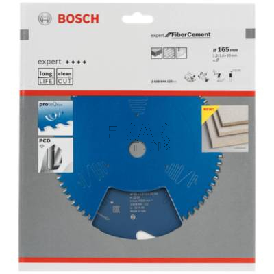 Tarcza pilarska do cementu 165x20x2,2mm 4z Expert for Fibre Cement BOSCH 2608644122 - zdjęcie nr 3