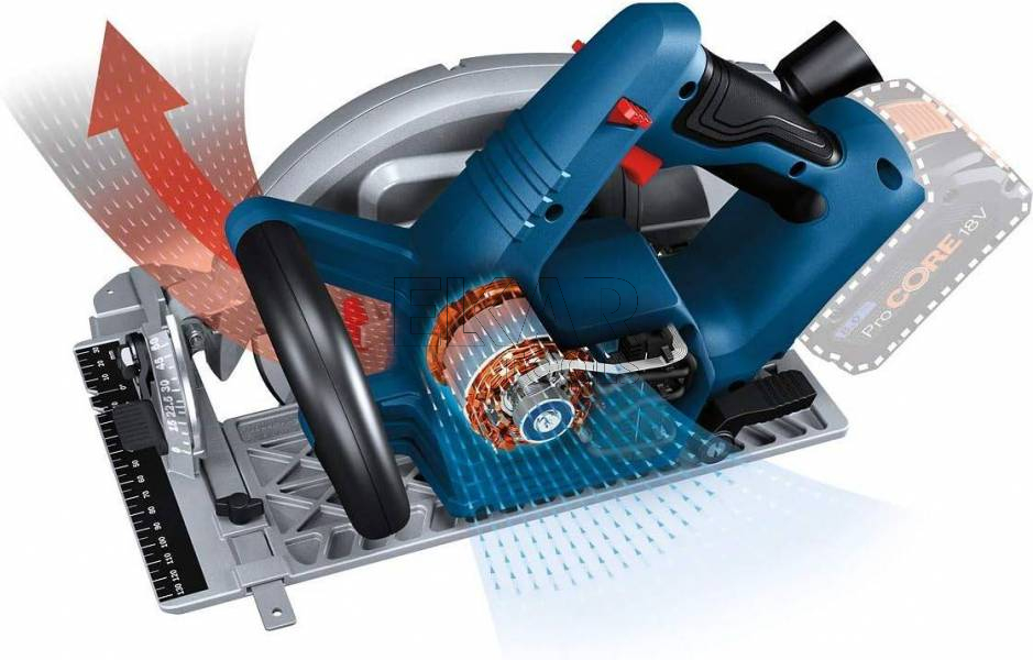 Pilarka tarczowa akumulatorowa BOSCH GKS 18V-68 C 06016B5000 190mm BITURBO - zdjęcie nr 3