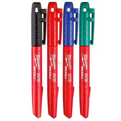 Zestaw 4 kolorowych markerów budowlanych INKZALL Milwaukee 48223106 - zdjęcie nr 2