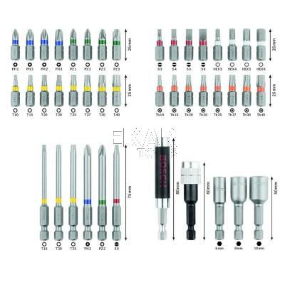 Zestaw 43 bitów i nasadek BOSCH Extra Hard 2607017164 - zdjęcie nr 3