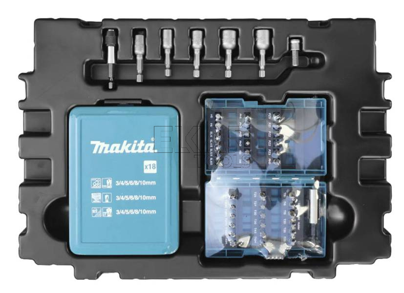 Zestaw 62 wierteł i bitów do drewna, metalu i betonu Makita B-53908 - zdjęcie nr 3