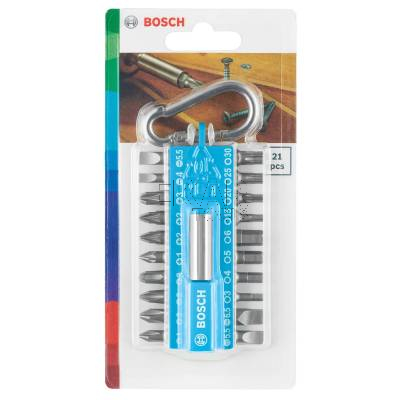 Zestaw bitów PZ/PH/T/SL/HEX z uchwytem 21 szt niebieski BOSCH 2607002822 - zdjęcie nr 3